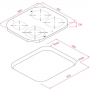 PLACA ENCASTRAR TEKA - TCC 64000 PLV BK