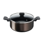TACHO TEFAL EASY COOK & CLEAN 24CM + TAMPA VIDRO - B5544602