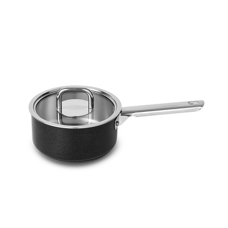CAÇAROLA SILAMPOS C/CABO 16 COMFORT GLASS BLACK