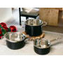 CONJUNTO 3 PEÇAS SILAMPOS COMFORT GLASS BLACK