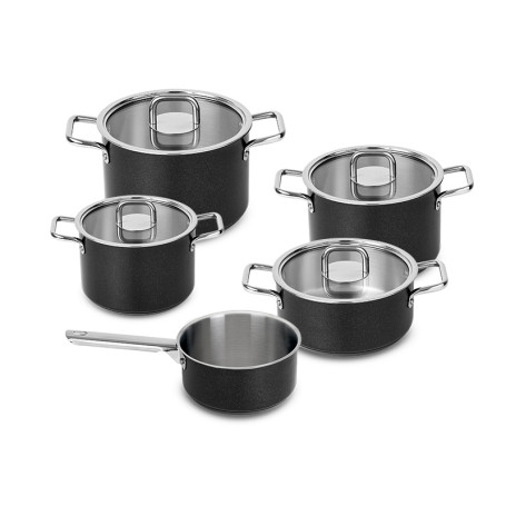 CONJUNTO 5 PEÇAS SILAMPOS COMFORT GLASS BLACK