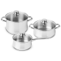 Conjunto 3 Peças Silampos LOW COST CLASSIC GLASS
