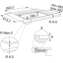Placa FSM 654 I B BK Franke