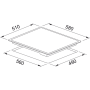 Placa FRSM 604 C T BK Franke