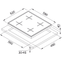Placa FHNS 604 4G WH C Franke