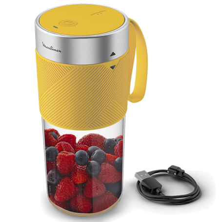 LIQUIDIFICADORA MOULINEX  LIGHT MIX  ON THE GO YELLOW - LM1C0210