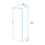 ARCA VERTICAL EDESA - EZS-1823 NF WH