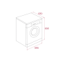 MÁQUINA DE LAVAR E SECAR ROUPA TEKA - WDK 81050 WH