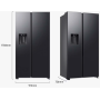 FRIGORÍFICO SIDE BY SIDE SAMSUNG - RS70F64KEFEF