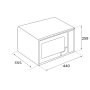 MICRO ONDAS MIDEA - AG20CF2EBK