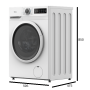 MÁQUINA DE LAVAR ROUPA MIDEA - MF110W80BA10/W-ES