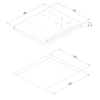 Placa Teka IBC 64010 BK MSS