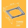 Base Universal TORRE STYLE L60 - Para Máquinas de Lavar Roupa e Secar Roupa