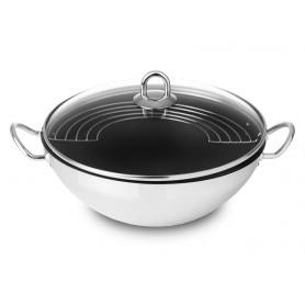 Wok com asas antiaderente e grelha NAUTILUS