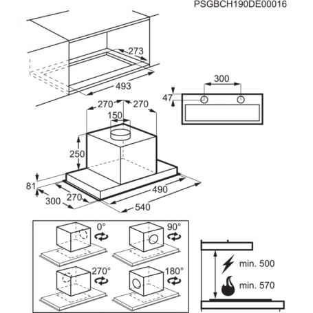 Exaustor AEG DGE5661HM
