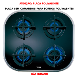 PLACA ENCASTRAR TEKA - CG.1 4G AI AL - INOX - G. BUT