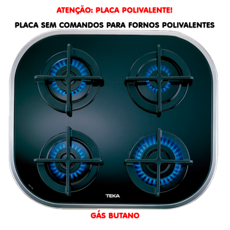 PLACA ENCASTRAR TEKA - CG.1 4G AI AL - INOX - G. BUT