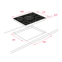 PLACA ENCASTRAR TEKA - TR 951 - BISELADA
