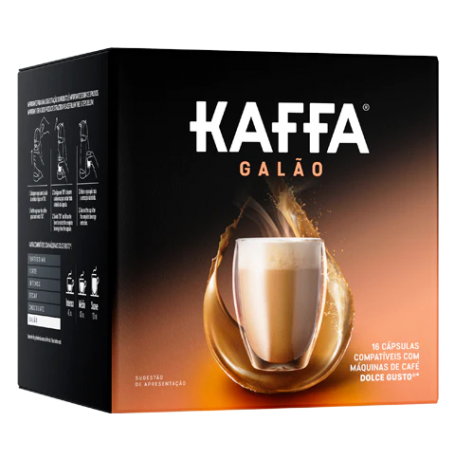 Cápsulas KAFFA Galão Compatível Dolce Gusto*